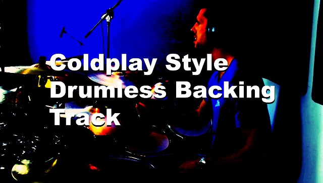 Minus Drums Rock Backing Track Coldplay Style