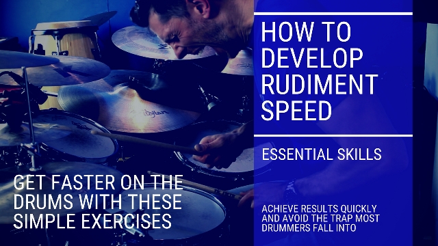 How to increase rudiment speed