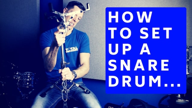 How to set up a snare drum, snare height, snare position