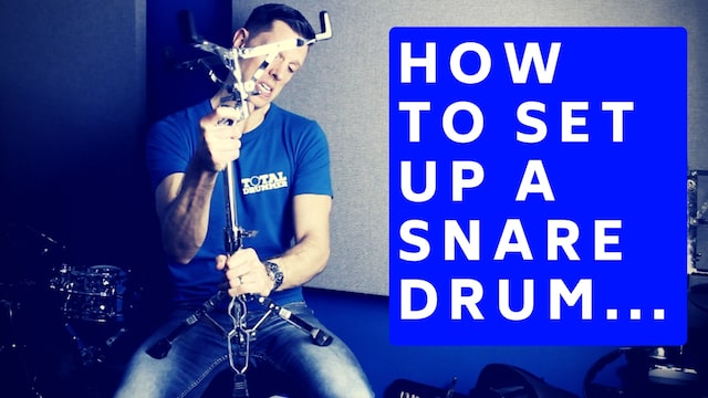 How to set up a snare drum