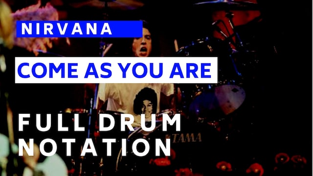 Come as You Are Drum Notation