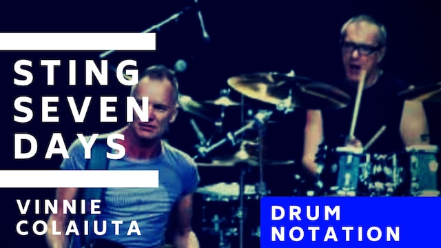 Seven Days Drum Notation