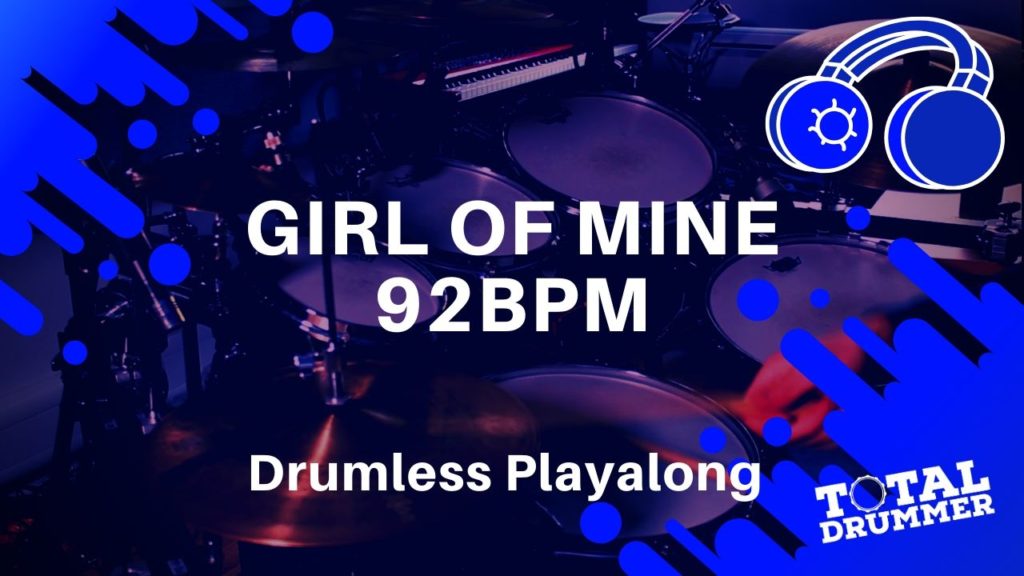 Girl of Mine 92bpm, drumless, backing track, playalong, Motown