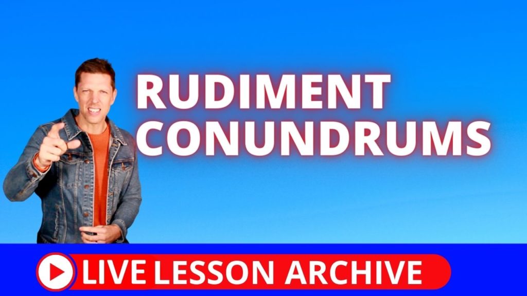 Rudiment Conundrums, rudiment fills
