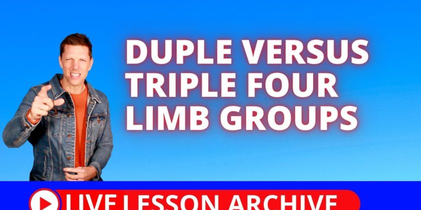 Duple Versus Triple Four Limb Groups