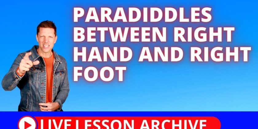Paradiddles Between Right Hand And Right Foot