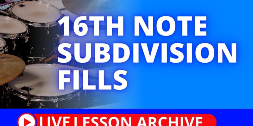 16th Note Subdivision Drum Fills