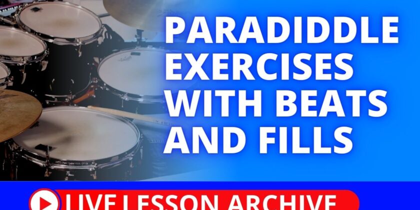 Paradiddle Exercises with Beats and Fills